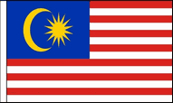 Malaysia Hand Waving Flags
